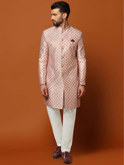 KISAH - Men Multi-Color Sherwani Churidar Set (Set of 2)