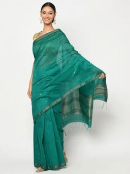 Fabindia - Cotton Silk Chanderi Woven Sari