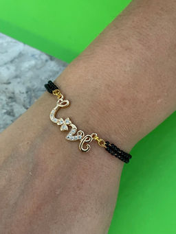 Digital Dress Room - Love Pendant A D Mangalsutra Bracelet