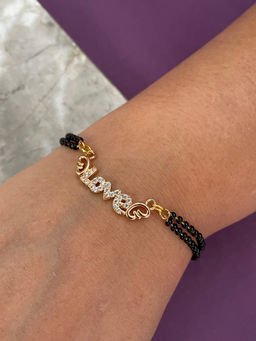 Digital Dress Room - Simple Love Pendant Mangalsutra Bracelet