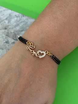 Digital Dress Room - Love Heart Pendant A D Bracelet