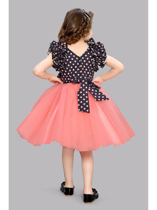 open lace back dress Feeling Your Best Pink Polka Dot Dress, X-Large - The Mint Julep Boutique