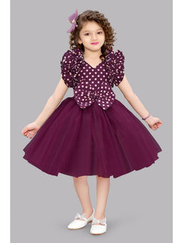 Pink Chick - Polka Dot Printed Party Dress