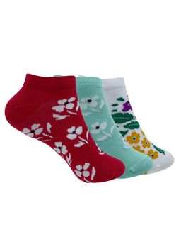 Mint & Oak - Combo For Women Floral Vibe Socks (Pack of 3)