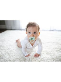 Dr. Brown's - Happy Pace Silicone One-Piece Soother Pacifier Blue (Pack of 2)