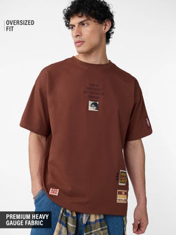 The Souled Store - Official Baki Hanma Badges Men Relaxed Fit T-Shirt