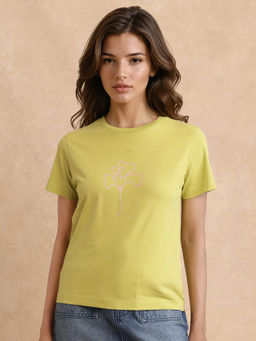 RAREISM - Women Prisk Blue Solid T-Shirt