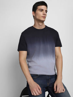 Dennis Lingo - Men Multi-Color Ombre Crew Neck T-Shirt