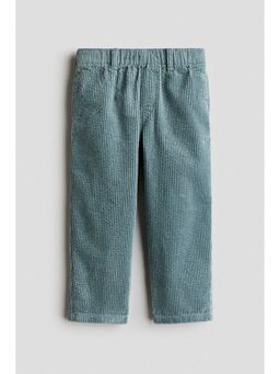 H&M - Unisex Turquoise Cotton Corduroy Trousers