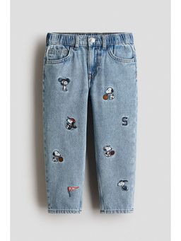 H&M - Boys Blue Regular Fit Printed Jeans