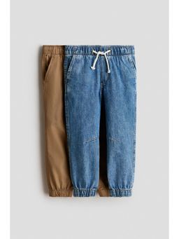 H&M - Boys Blue 2-Pack Cotton Joggers