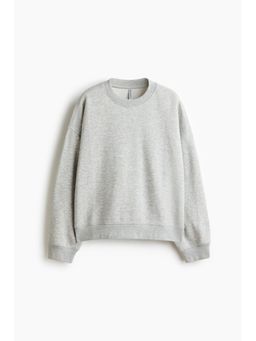 H&M - Women Grey Print-Motif Sweatshirt