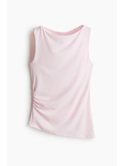 H&M - Women Pink Draped Boat-Neck Top