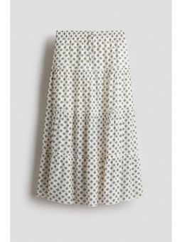 H&M - Girls White Tiered Skirt