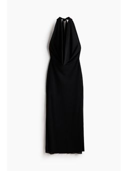 H&M - Women Black Cowl-Neck Maxi Dress