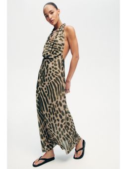 H&M - Women Green Cowl-Neck Maxi Dress