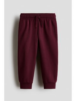 H&M - Boys Red Brushed-Inside Joggers