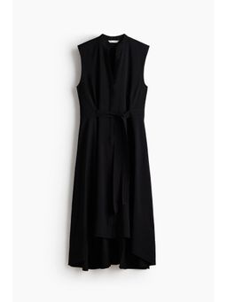H&M - Women Black Tie-Belt Shirt Dress