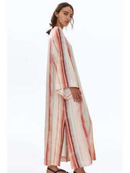 H&M - Women Pink Viscose-Blend Kaftan Dress