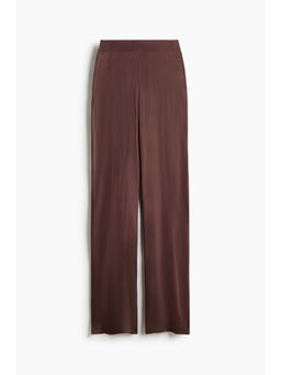 H&M - Women Beige Fine-Knit Trousers