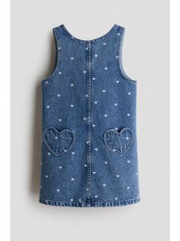 H&M - Girls Blue Denim Pinafore Dress