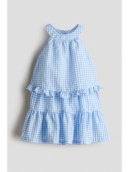 H&M - Girls Blue 2-Piece Top And Skirt Set