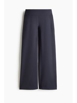 H&M - Women Blue Wide Trousers With Softmove