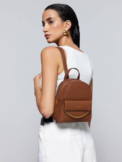 Brown Small Backpack For Women
