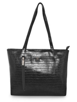 ESBEDA - Black Color Croco Embossed Office Handbag For Women (M)