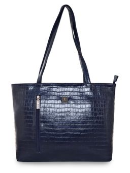 ESBEDA - Blue Color Croco Embossed Office Handbag For Women