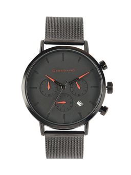 Giordano - Black Round Dial Analog Watch For Men - GZ-50018-22
