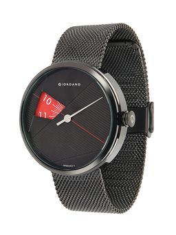 Giordano - Black Round Dial Analog Watch For Men - GZ-50050-11