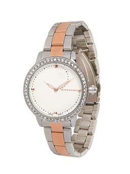 Giordano - White Round Dial Analog Watch For Women - GZ-60046-11