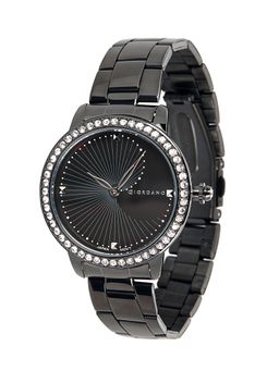 Giordano - Black Round Dial Analog Watch For Women - GZ-60046-22