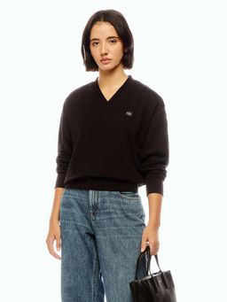 Calvin Klein - Regular Fit Cotton V-Neck Sweater