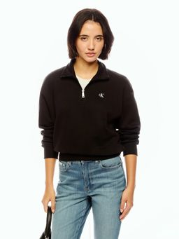 Calvin Klein - Regular Fit Cotton Half-Zip Neck Sweatshirt
