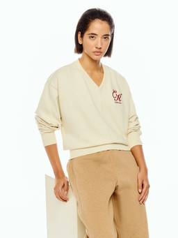Calvin Klein - Regular Fit Cotton V-Neck Sweatshirt