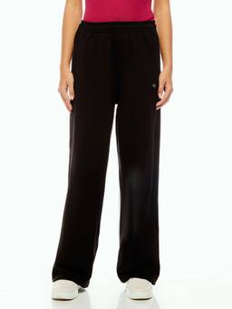 Calvin Klein - Wide Leg Fit Solid Mid Rise Trouser