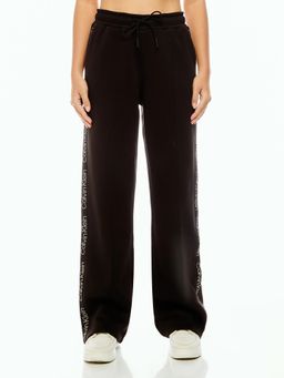 Calvin Klein - Wide Leg Fit Solid Mid Rise Trouser