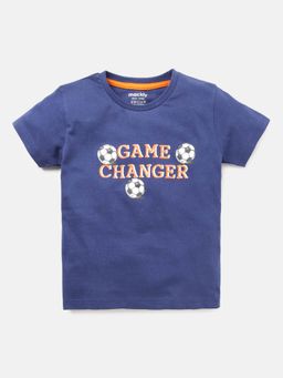 mackly - Boys Printed Navy T-Shirt