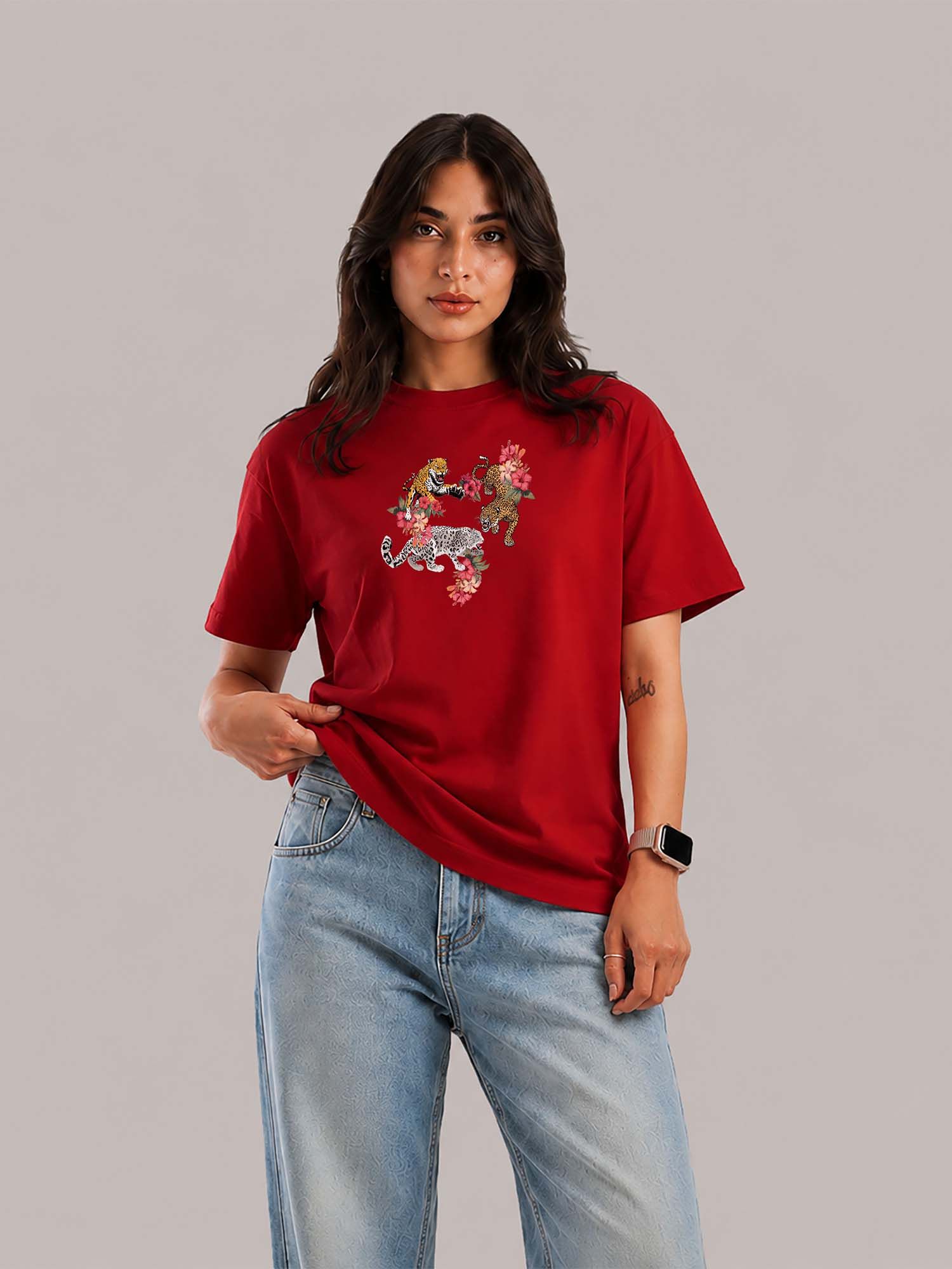Red Oversized T-Shirt-picture-17