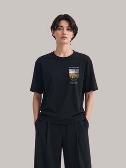 MIXT by Nykaa Fashion - Black Oversized T-Shirt