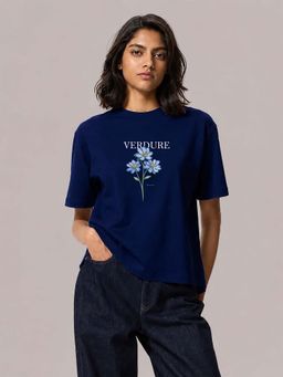 MIXT by Nykaa Fashion - Blue Oversized T-Shirt