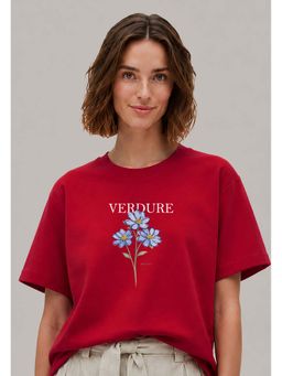 MIXT by Nykaa Fashion - Red Oversized T-Shirt