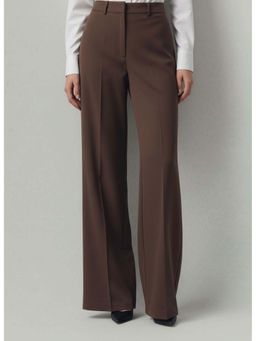 Twenty Dresses by Nykaa Fashion - Womens Brown Original Easy Wash Trouser