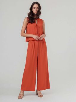 Twenty Dresses by Nykaa Fashion - Womens Solid Orange Co-Ord Set