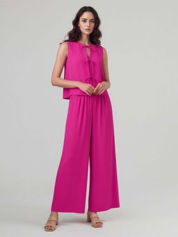 Twenty Dresses by Nykaa Fashion - Womens Solid Pink Co-Ord Set