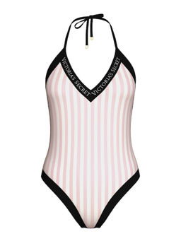 Victoria's Secret - Swim Iconic Logo Plunge One-Piece Swimsuit