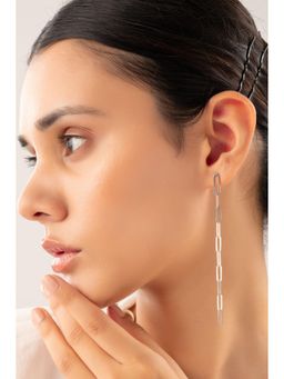 QUENE CRAFTED FOR ELEGANCE - Silver Olivia Earrings