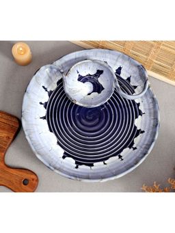 Amalfiee Ceramics - Exclusive Gulchandani Chip And Dip Platter